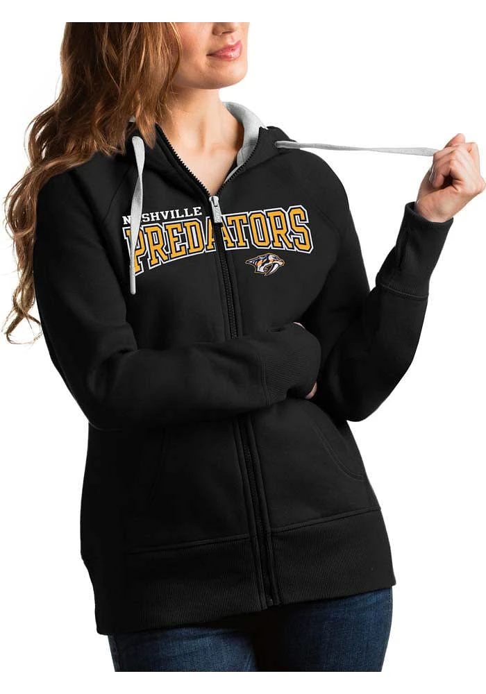 Antigua Nashville Predators Womens Split Victory Long Sleeve Full Zip Jacket
