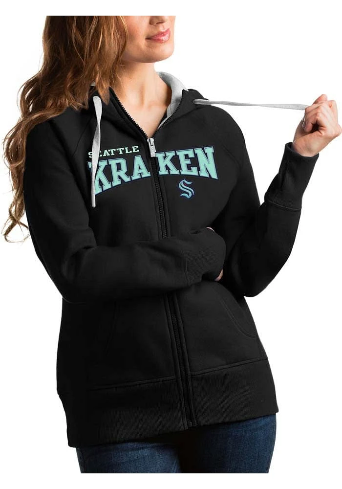 Antigua Seattle Kraken Womens Split Victory Long Sleeve Full Zip Jacket