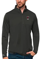 Antigua Miami Heat Mens Tribute Long Sleeve Qtr Zip Pullover