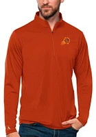 Antigua Phoenix Suns Mens Burnt Orange Tribute Long Sleeve Qtr Zip Pullover