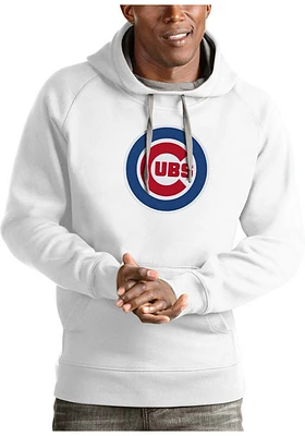 Antigua Chicago Cubs Mens Full Front Victory Long Sleeve Hoodie
