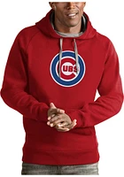Antigua Chicago Cubs Mens Full Front Victory Long Sleeve Hoodie
