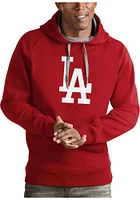 Antigua Los Angeles Dodgers Mens Full Front Victory Long Sleeve Hoodie