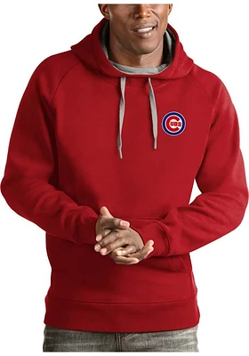 Antigua Chicago Cubs Mens Victory Long Sleeve Hoodie