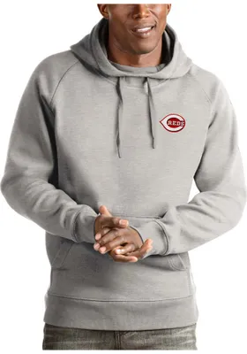 Antigua Cincinnati Reds Mens Victory Long Sleeve Hoodie