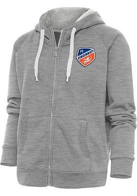 Antigua FC Cincinnati Womens Victory Long Sleeve Full Zip Jacket