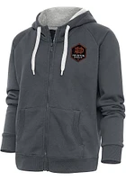 Antigua Houston Dynamo Womens Charcoal Victory Long Sleeve Full Zip Jacket