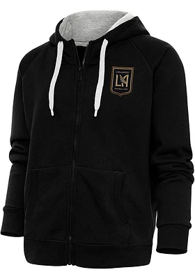 Antigua Los Angeles FC Womens Victory Long Sleeve Full Zip Jacket