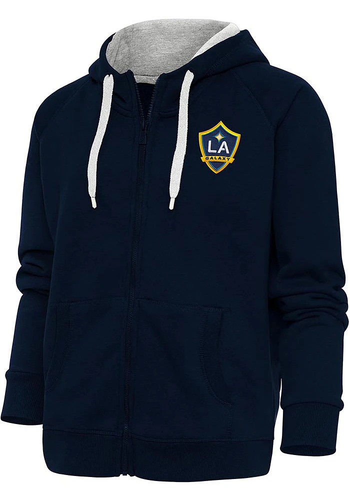 Antigua LA Galaxy Womens Navy Blue Victory Long Sleeve Full Zip Jacket