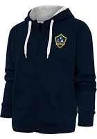 Antigua LA Galaxy Womens Navy Blue Victory Long Sleeve Full Zip Jacket