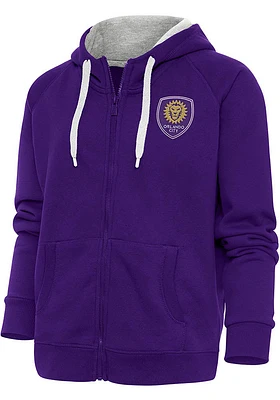 Antigua Orlando City SC Womens Victory Long Sleeve Full Zip Jacket