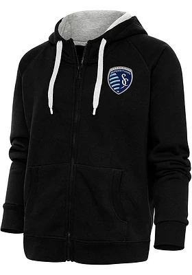 Antigua Sporting Kansas City Womens Victory Long Sleeve Full Zip Jacket