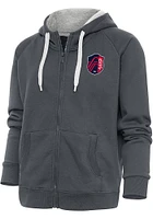 Antigua St Louis City SC Womens Charcoal Victory Long Sleeve Full Zip Jacket