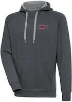 Antigua Rally House Mens Charcoal Employee Victory Long Sleeve Hoodie