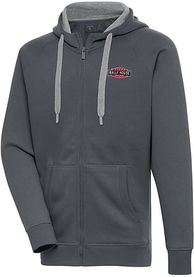 Antigua Rally House Mens Charcoal Employee Victory Long Sleeve Full Zip Jacket