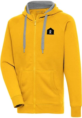 Antigua Rally House Mens Gold Employee Victory Long Sleeve Full Zip Jacket