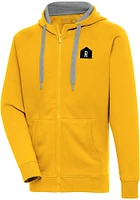 Antigua Rally House Mens Gold Employee Victory Long Sleeve Full Zip Jacket
