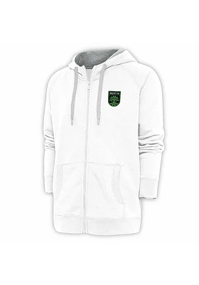 Antigua Austin FC Mens Victory Long Sleeve Full Zip Jacket