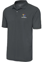 Antigua Kansas Jayhawks Football Legacy Pique Big and Tall Polo