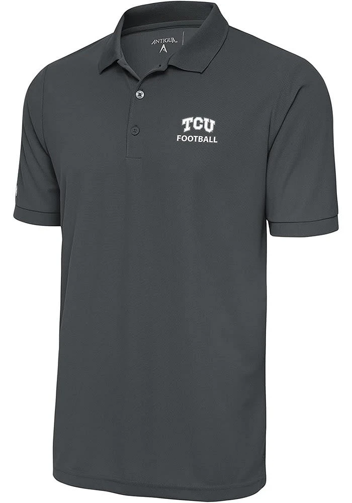 Antigua TCU Horned Frogs Football Legacy Pique Big and Tall Polo