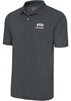 Antigua TCU Horned Frogs Football Legacy Pique Big and Tall Polo
