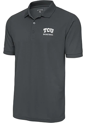 Antigua TCU Horned Frogs Basketball Legacy Pique Big and Tall Polo