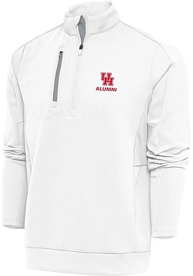 Antigua Houston Cougars Mens Alumni Generation Long Sleeve Qtr Zip Pullover