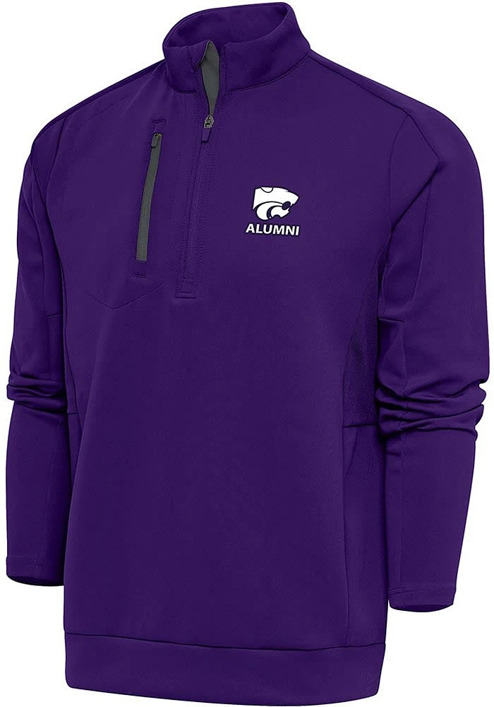Antigua K-State Wildcats Mens Alumni Generation Long Sleeve Qtr Zip Pullover