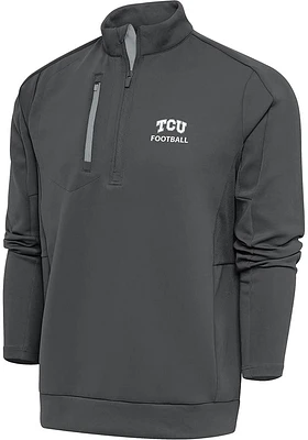 Antigua TCU Horned Frogs Mens Football Generation Long Sleeve Qtr Zip Pullover