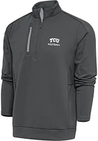 Antigua TCU Horned Frogs Mens Football Generation Long Sleeve Qtr Zip Pullover