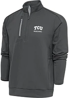 Antigua TCU Horned Frogs Mens Basketball Generation Long Sleeve Qtr Zip Pullover