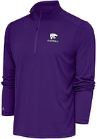 Antigua K-State Wildcats Mens Football Tribute Long Sleeve Qtr Zip Pullover