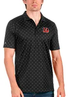 Antigua Cincinnati Bengals Mens Spark Short Sleeve Polo