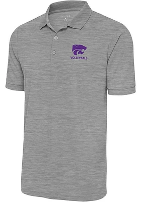 Antigua K-State Wildcats Mens Volleyball Legacy Pique Short Sleeve Polo
