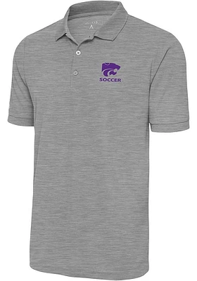 Antigua K-State Wildcats Mens Soccer Legacy Pique Short Sleeve Polo