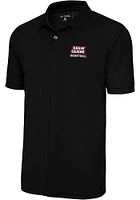 Antigua Louisiana Ragin' Cajuns Mens Black Basketball Legacy Pique Short Sleeve Polo