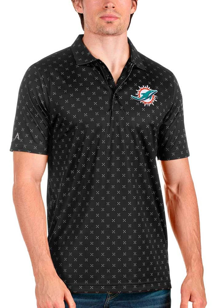 Antigua Miami Dolphins Mens Spark Short Sleeve Polo