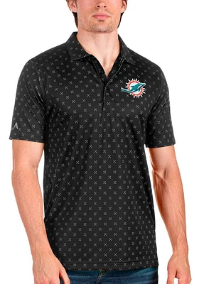 Antigua Miami Dolphins Mens Spark Short Sleeve Polo