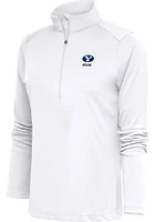 Antigua BYU Cougars Womens White Mom Tribute Qtr Zip Pullover