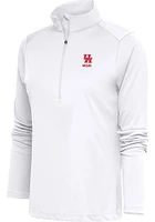 Antigua Houston Cougars Womens White Mom Tribute Qtr Zip Pullover