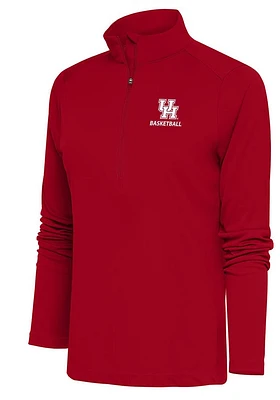 Antigua Houston Cougars Womens Basketball Tribute Qtr Zip Pullover
