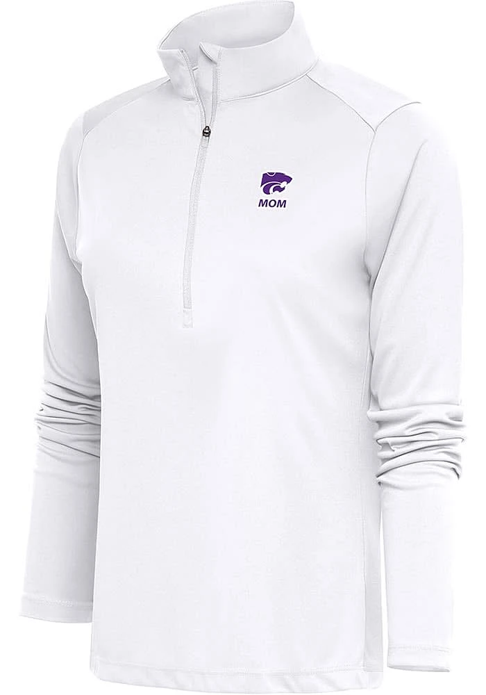 Antigua K-State Wildcats Womens Mom Tribute Qtr Zip Pullover