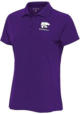 Antigua K-State Wildcats Womens Baseball Tribute Qtr Zip Pullover