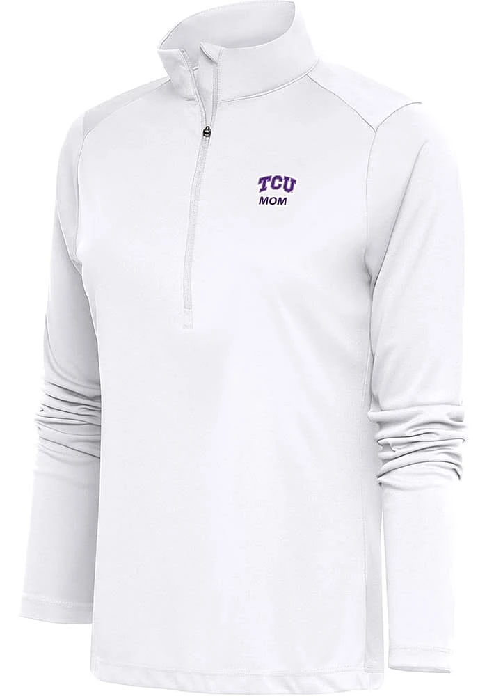 Antigua TCU Horned Frogs Womens Mom Tribute Qtr Zip Pullover
