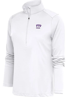 Antigua TCU Horned Frogs Womens Mom Tribute Qtr Zip Pullover