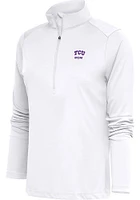Antigua TCU Horned Frogs Womens Mom Tribute Qtr Zip Pullover