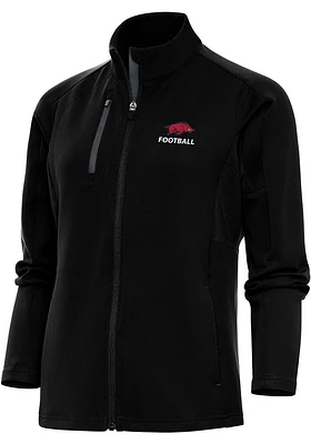 Antigua Arkansas Razorbacks Womens Football Generation Light Weight Jacket
