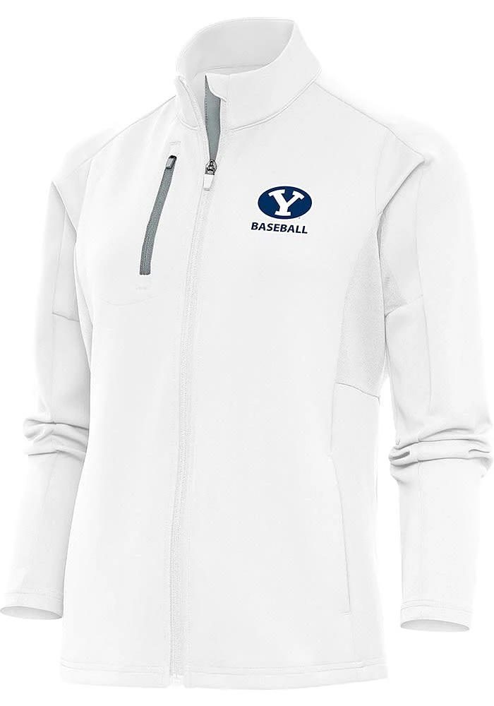 Antigua BYU Cougars Womens White Baseball Generation Light Weight Jacket
