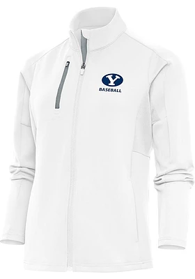 Antigua BYU Cougars Womens White Baseball Generation Light Weight Jacket