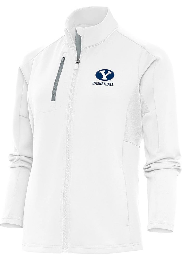 Antigua BYU Cougars Womens White Basketball Generation Light Weight Jacket